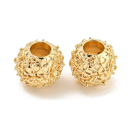 Rack Plating Alloy European Beads FIND-B034-23G-1