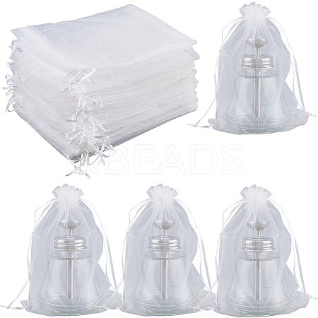 50pcs Large Organza Pouches Portable Shoes Bag Travel Storage Drawstring Bags OP-SP0001-03C-01-1
