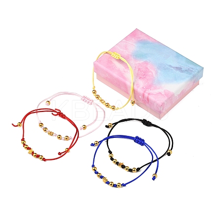 5Pcs Nylon Thread Bracelets BJEW-FS00020-1