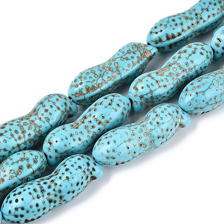 Synthetic Turquoise Beads Strands G-N352-16B-1