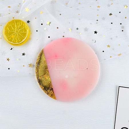 DIY Flat Round Cup Mat Silicone Molds X-DIY-E036-02-1