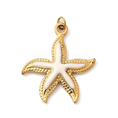 304 Stainless Steel Enamel Pendants STAS-B093-33G-07-1