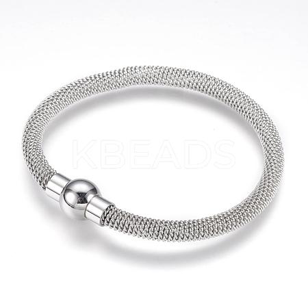 Tarnish Resistant 304 Stainless Steel Bracelets BJEW-F274-02P-1