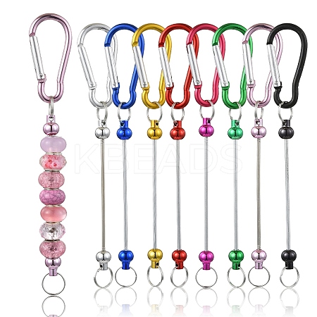 8Pcs 8 Styles Aluminum & Alloy Climbing Carabiners DIY-YW0010-37-1