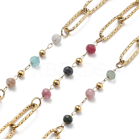 304 Stainless Steel Paperclip Chains CHS-P021-02G-04-1
