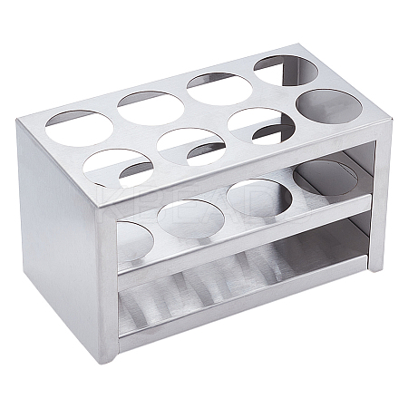 Stainless Steel Test Tube Display Rack AJEW-WH0248-726A-1