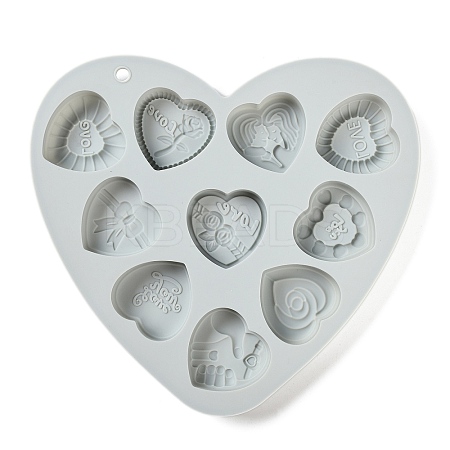 Heart Food Grade Silicone Molds LS-DIY-A051-02D-1