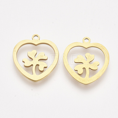 201 Stainless Steel Pendants STAS-T044-109G-1