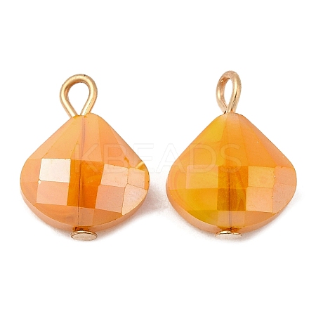 Imitation Jade Glass Pendants KK-Q777-04LG-1