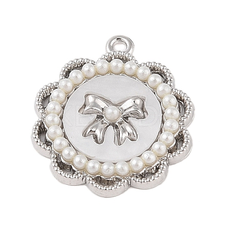 Rack Plating Alloy with Acrylic Pendants FIND-B037-02P-02-1