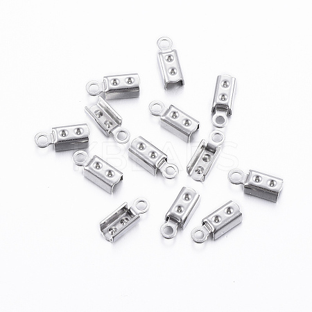 Tarnish Resistant 304 Stainless Steel Folding Crimp Ends LS-X-STAS-H376-114-1