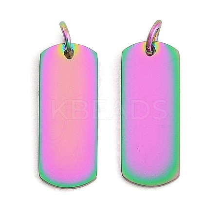 304 Stainless Steel Pendants Ion Plating(IP) LS-STAS-I311-30RC-1
