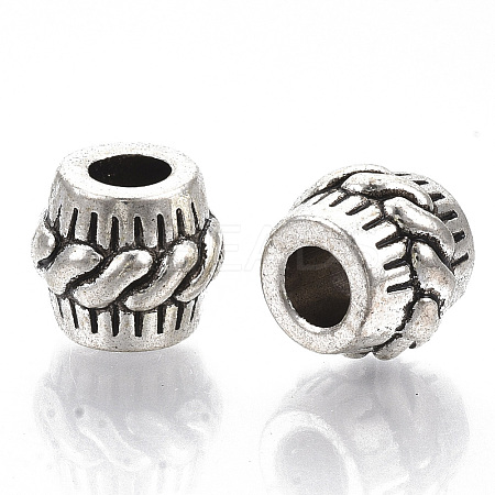 Tibetan Style Alloy European Beads TIBE-S320-075AS-LF-1