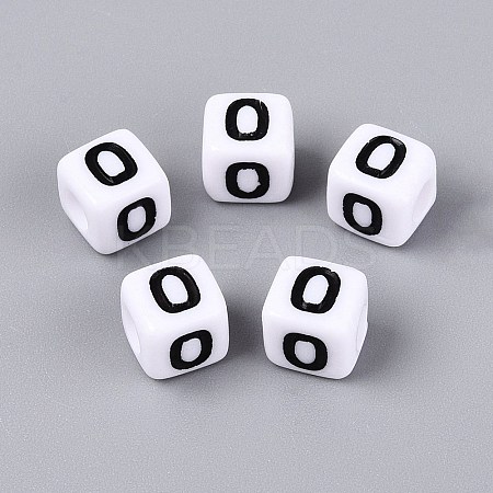 Opaque Acrylic Beads SACR-N020-04A-O-1