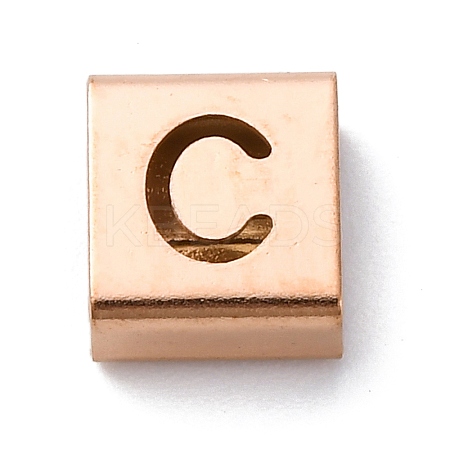 Ion Plating(IP) 304 Stainless Steel Square Slide Charms STAS-L132-16C-RG-1