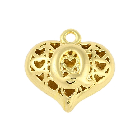 Hollow Brass Pendants for Valentine's Day KK-M289-03Q-G-1