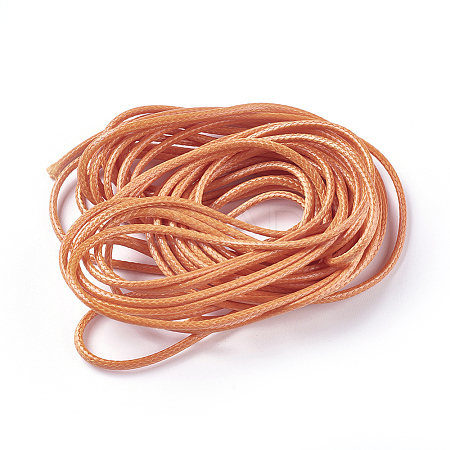 Braided Korean Wax Polyester Cords YC-WH0001-02-1