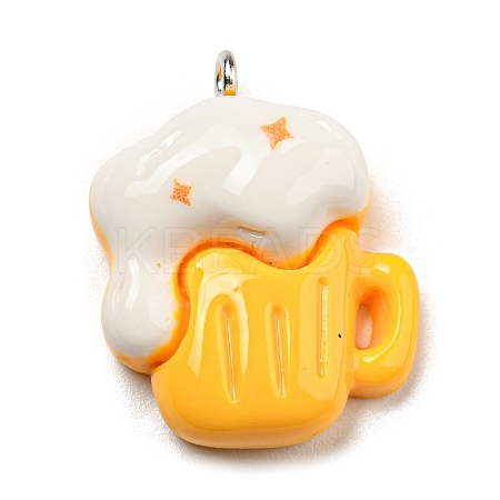 Opaque Resin Imitation Food Pendants CRES-D019-01C-1