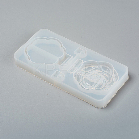Foldable Makeup Mirror Silicone Resin Molds DIY-WH0170-49D-1