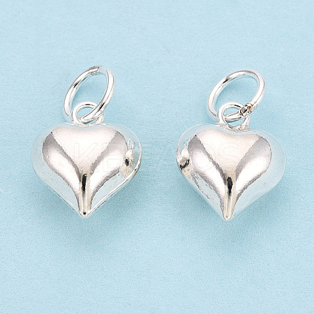 925 Sterling Silver Heart Charms STER-T008-32S-03-1