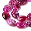 Natural Striped Agate/Banded Agate Beads Strands G-Q182-01-5