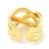 Rack Plating Brass Criss Cross Open Cuff Rings X-RJEW-Q784-10G-3