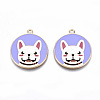 Eco-Friendly Alloy Enamel Pendants X-ENAM-Q437-055-NR-1