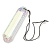 Glass Rectangle Hanging Suncatchers HJEW-P018-C01-1