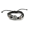 PU Imitation Leather Braided Cord Bracelets BJEW-P329-01A-AS-1