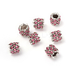Antique Silver Plated Alloy European Beads MPDL-L030-K03-AS-1
