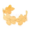 304 Stainless Steel Open Cuff Bangles for Women LS-BJEW-G711-01D-G-2