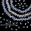 3Strands 3 Styles Electroplate Glass Faceted Teardrop Beads Strands EGLA-GA0001-29-2