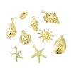 9Pcs 9 Styles Ocean Series Alloy Pendants FIND-FS0003-31-3