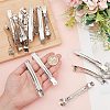 18pcs Iron Hair Barrette Findings IFIN-SC0001-67-3