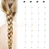 2 Pairs 2 Colors Iron Snap Hair Clips OHAR-HY0001-01-1