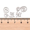 201 Stainless Steel Pendants STAS-B135-10P-3