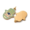 304 Stainless Steel Enamel Pendants X-STAS-U061-29G-2