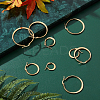 12 Pairs 6 Style 304 Stainless Steel Flat Hoop Earrings EJEW-UN0002-16-6