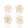 Brass Ear Studs LS-X-KK-S345-272G-1