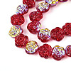 Electroplate Glass Beads EGLA-T025-02A-3