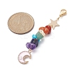Moon Alloy Enamel Pendant Decorations HJEW-JM01276-04-2