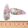 Natural Amethyst Lace Agate Pendants G-A244-07D-3