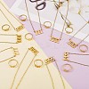Number Pendant Necklace & Open Cuff Ring JX203A-2