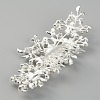 Bridal Flower Pearl Rhinestone Alloy Hair Combs MRMJ-WH0077-061S-2