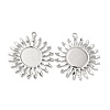 Non-Tarnish 304 Stainless Steel Pendant Cabochon Settings STAS-H214-15P-1