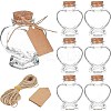 DIY Heart Shape Transparent Glass Bottles Kits AJEW-BC0006-04-1
