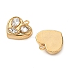 304 Stainless Steel Heart Pendants STAS-H483-37G-01-2
