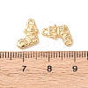 Brass Micro Pave Clear Cubic Zirconia Pendants KK-A284-17C-G-3