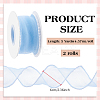 5 Yards Organza Plastic Ribbon with Plastic Pearl Edged OCOR-WH0101-185C-2