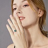 56pcs 7 styles Natural Howlite & Synthetic Turquoise & Synthetic Malachite Cabochons G-AR0006-07-6